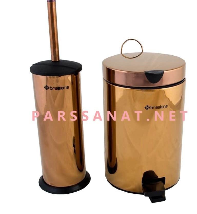سطل و برس دستشویی استیل مدل براسیانا 3 لیتری