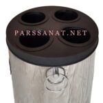 سطل استیل لیوان یکبار مصرف