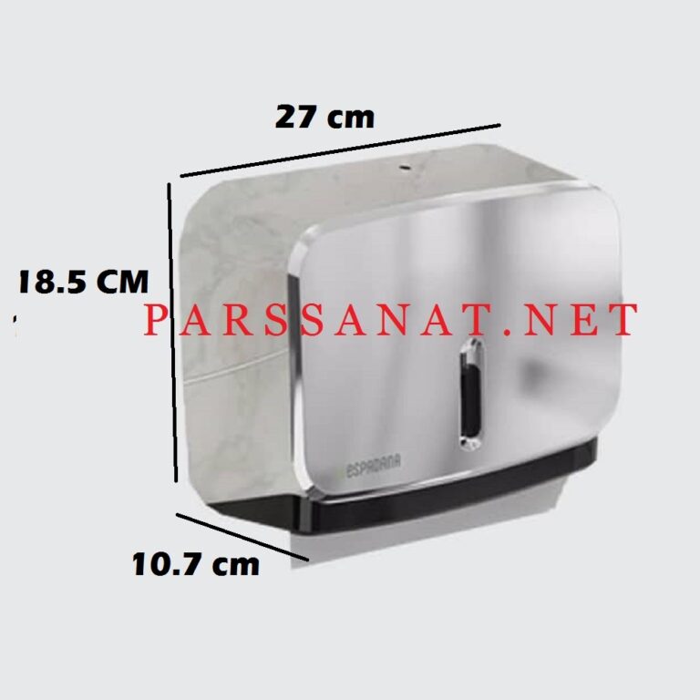 جا دستمال دیواری مدل Z Fold کروم
