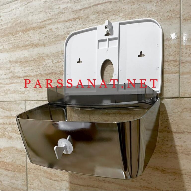 جا دستمال دیواری مدل Z Fold کروم