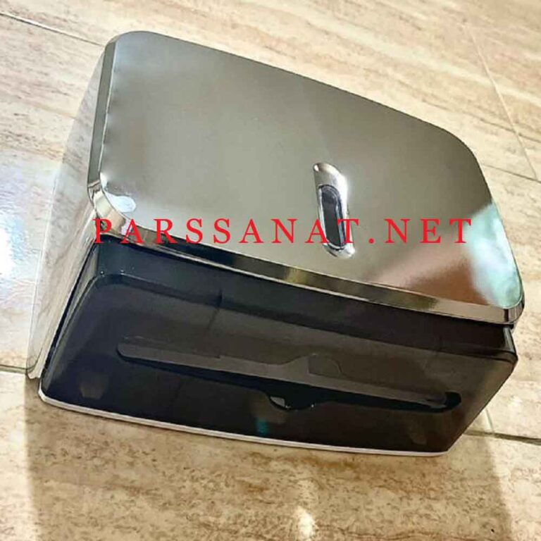 جا دستمال دیواری مدل Z Fold کروم