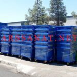 سطل زباله 1100 لیتری چرخدار سبلان پلاستیکی