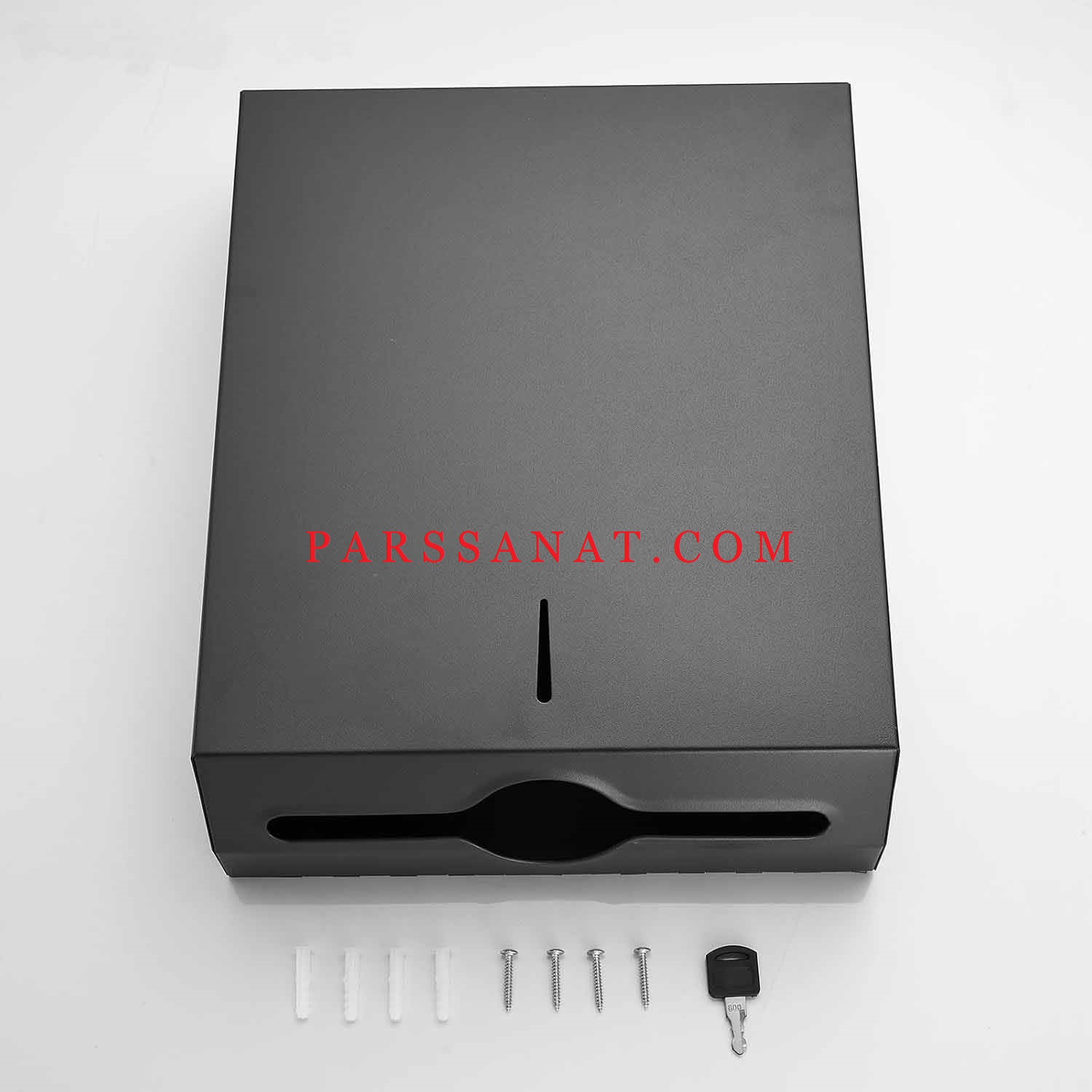 خرید مخزن دستمال کاغذی بزرگ A-550 مشکی