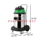 ابعاد جاروبرقی صنعتی تک موتور 301 Green