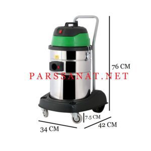 ابعاد جاروبرقی صنعتی تک موتور 301 Green