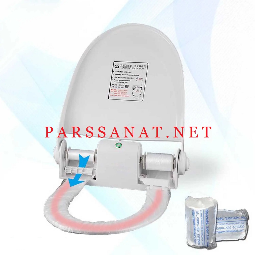 قیمت دستگاه رول توالت فرنگی گرمکن دار NS100E