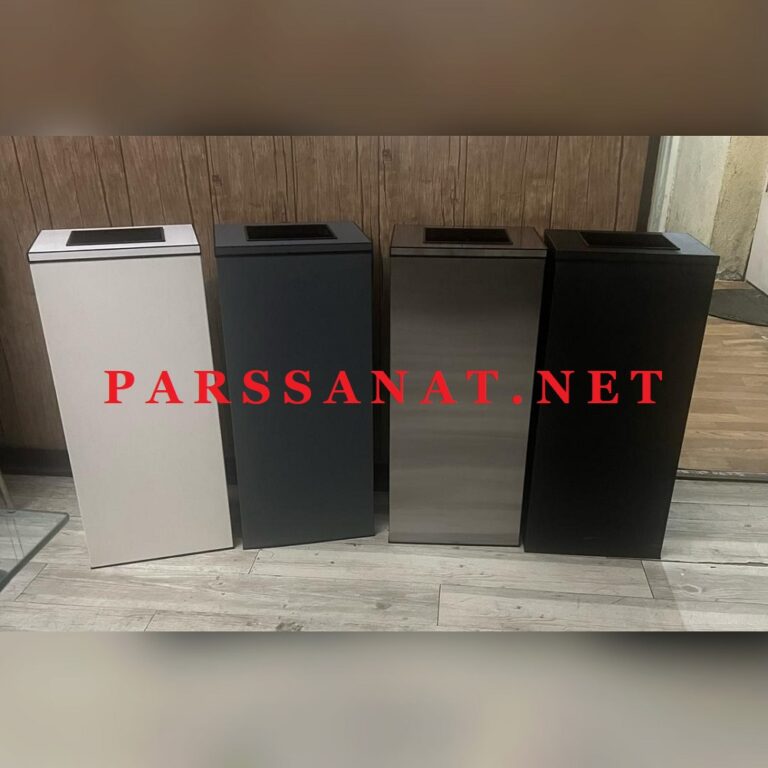 سطل 40 لیتری دریچه از بالا چهارگوش 730B -مشکی