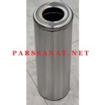 ابعاد سطل زباله دریچه بالا استیل مدل Slim 200