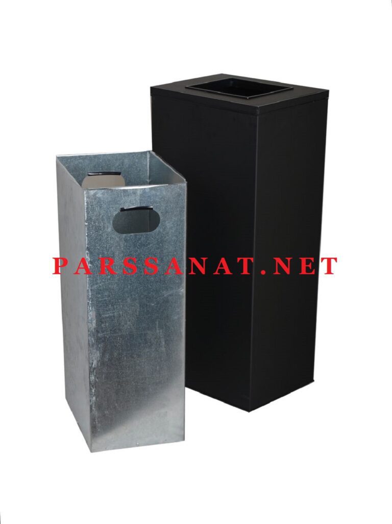 سطل 40 لیتری دریچه از بالا چهارگوش 730B -مشکی