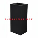 سطل 40 لیتری دریچه از بالا چهارگوش 730B -مشکی