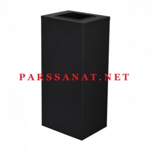 سطل 40 لیتری دریچه از بالا چهارگوش 730B -مشکی