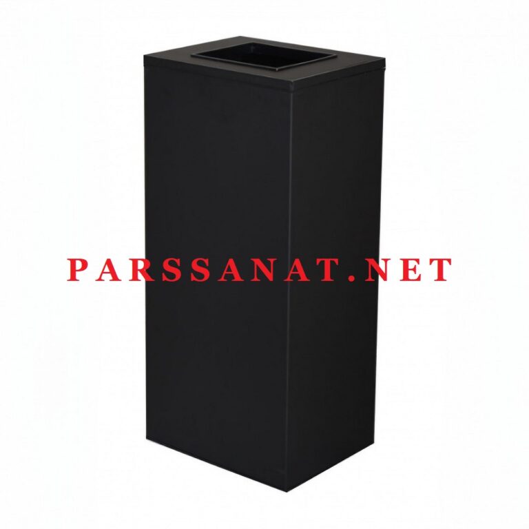 سطل 40 لیتری دریچه از بالا چهارگوش 730B -مشکی
