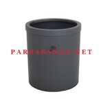 سطل استیل 5 لیتری هتلی اداری 506G - طوسی
