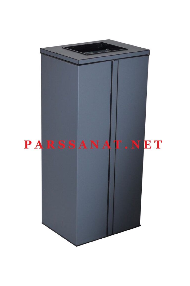 سطل 40 لیتری دریچه از بالا چهارگوش 730B -مشکی