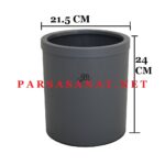 قیمت سطل استیل 5 لیتری هتلی اداری 506G - طوسی