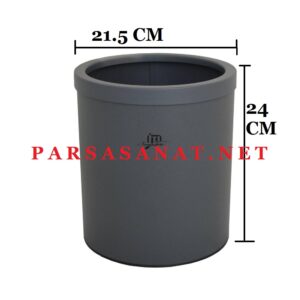 قیمت سطل استیل 5 لیتری هتلی اداری 506G - طوسی