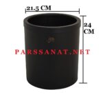 قیمت سطل استیل اداری هتلی ۵ لیتری 509B -مشکی