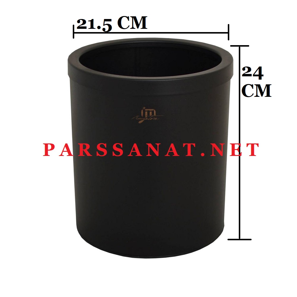 قیمت سطل استیل اداری هتلی ۵ لیتری 509B -مشکی