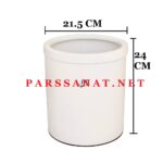قیمت سطل استیل هتلی اداری ۵ لیتری 508W - سفید