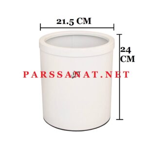 قیمت سطل استیل هتلی اداری ۵ لیتری 508W - سفید