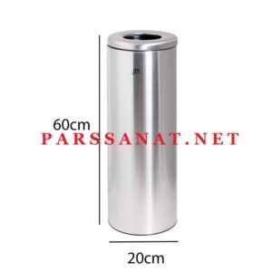 قیمت سطل زباله دریچه بالا استیل مدل Slim 200